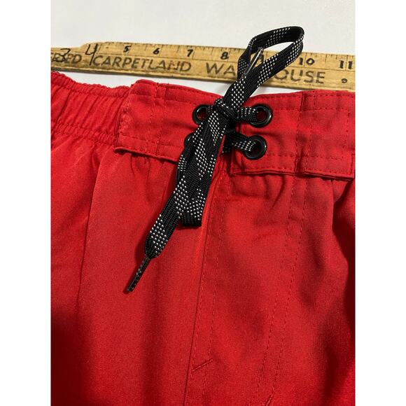 Nike Red Black Athletic Shorts XXL Mesh Lined Drawstring Waist - Picture 7 of 11